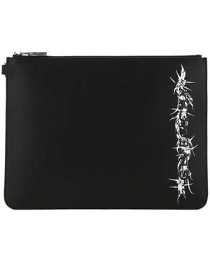 Givenchy Logo-Print Pouch Bag - Black
