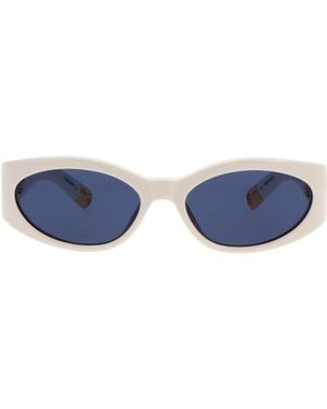 Jacquemus Oval Frame Sunglasses - Blue