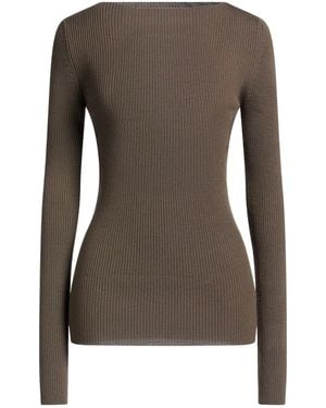 Rick Owens Solid Color Lightweight Wool Knitwear - Brown