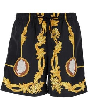 Versace Barocco-Print Swim Shorts - Multicolor