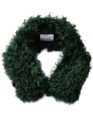 Prada Shearling Collar - Green