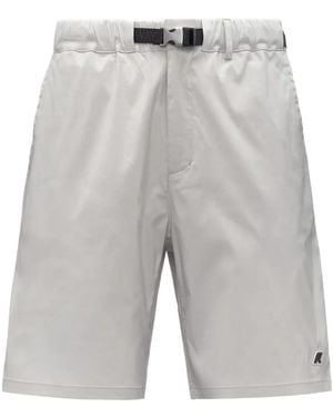 K-Way Belted Shorts - Grey