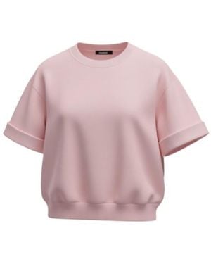 Jil Sander Short-Sleeved Sweatshirt - Pink