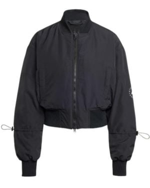 adidas By Stella McCartney Truenature Woven Bomber Cropped Jacket - Blue