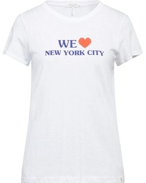 Rag & Bone Printed Shortsleeve Tshirt - White