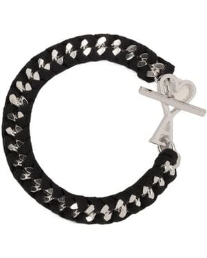 Ami Paris Ami De Coeur Chain Bracelet - Black