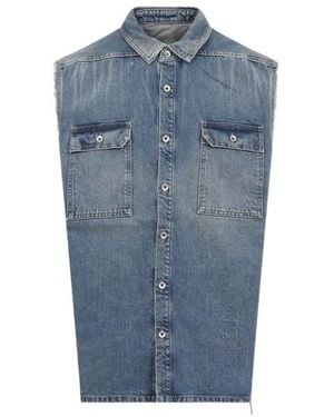 Rick Owens Hollywood Sl Tommy Jumbo Jacket - Blue