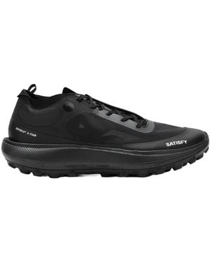 Satisfy Grid Mesh Trail Running Shoes - Black