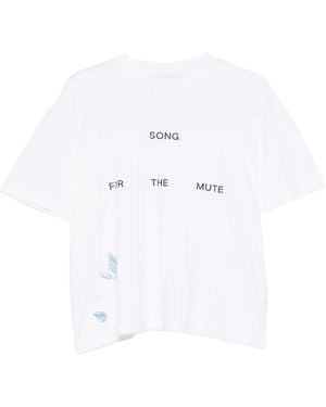 Song For The Mute Logo-Print T-Shirt - White