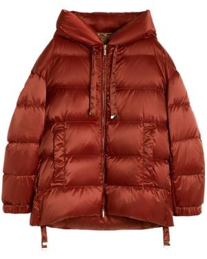 Max Mara Long Sleeve Cotton Coat - Red