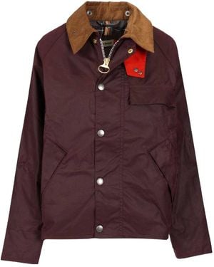 Barbour Long-Sleeved Casual Jacket - Purple