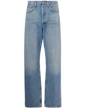 Agolde High-Waisted Straight-Leg Jeans - Blue