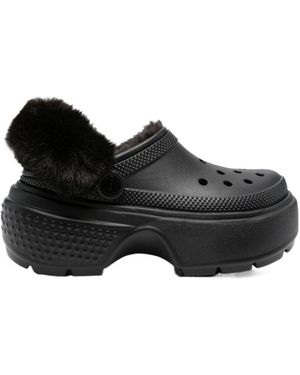 Crocs™ Round-Headed Thick-Soled Shoes - Black