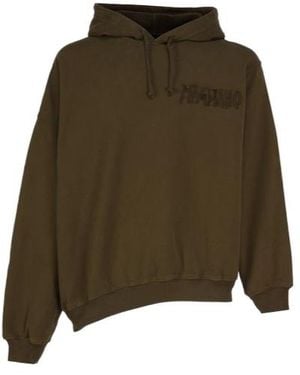 Magliano Logo Embroidered Drawstring Hoodie - Green