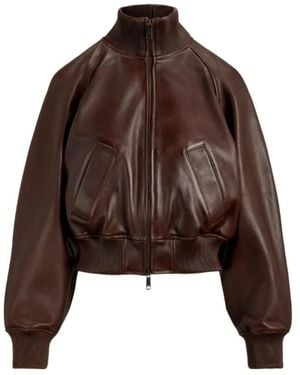 Polo Ralph Lauren Zip-Up High Neck Jacket - Brown
