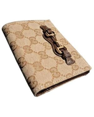 Gucci Small Wallet With Horsebit - Natural