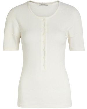 Lemaire Ribbed Cotton-Blend Top - White