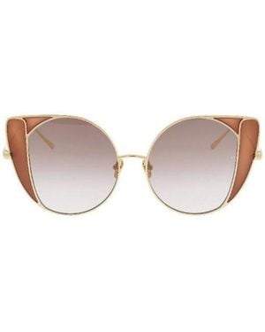 Linda Farrow Cat-Eye Frame Sunglasses - Pink