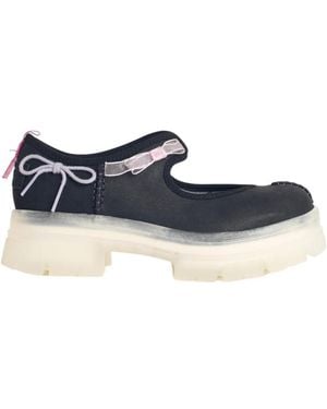 UGG Arnum Bow-Embellished Platform Sneakers - Blue