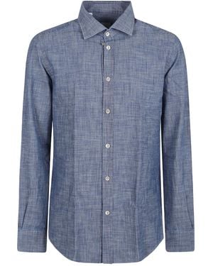 Eleventy Button-Down Shirt - Blue