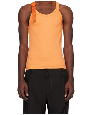 Dion Lee Safety Buckle-Detail Tank Top - Black