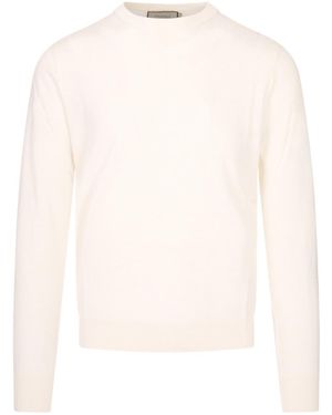 Canali Long-Sleeve Knit Top - White