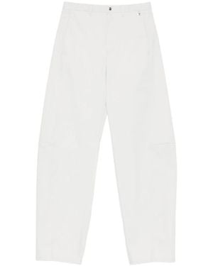 Herno Diagonal-Pocket Trousers - White