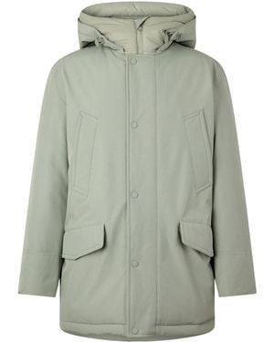 BOSS Hooded Parka Padded Jacket - Green