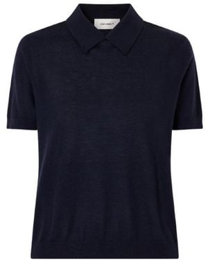 Lisa Yang Short-Sleeved Sweater - Blue