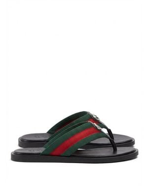 Gucci Thong Sandal With Interlocking G - Multicolour