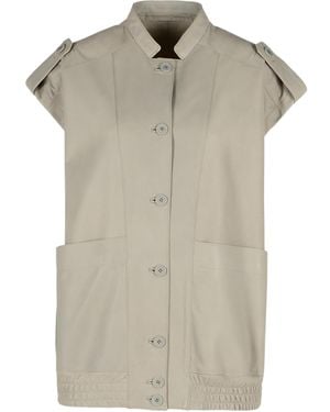 Salvatore Santoro Leather Jacket - Grey