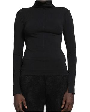 Thom Krom Basic Turtleneck Slim Fit Shirt - Black