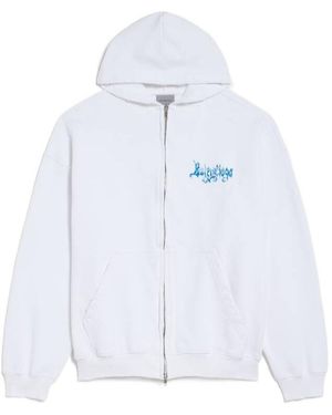 Balenciaga Sketchy Zip-Up Hoodie - White