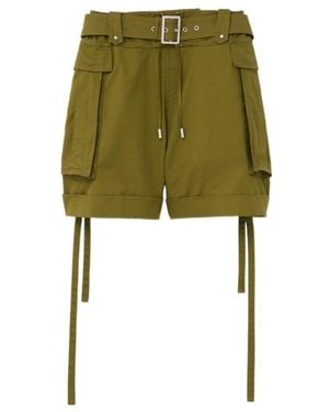 McQueen Oversized Cargo Shorts - Green