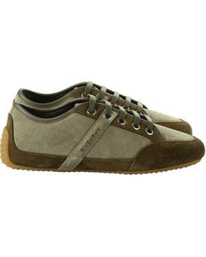 Givenchy Lace-Up Paneled Sneakers - Green