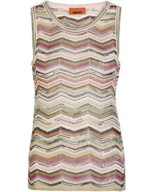Missoni Sequin Knit Top - Natural