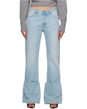 DARKPARK Denim Trousers With Belt Loops - Blue