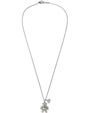 Vivienne Westwood Ruby Bear Pendant Necklace - White