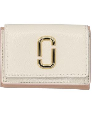 Marc Jacobs The Utility Snapshot Logo Plaque Wallet - White