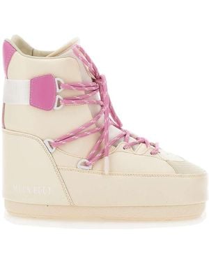 Moon Boot Trainer Mid Snow Boots - Pink