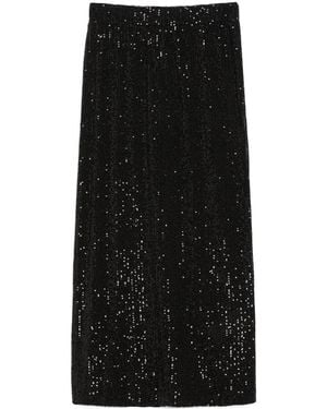 Weekend by Maxmara Embroidered Tulle Skirt - Black
