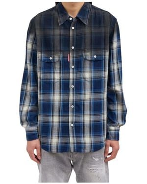 DSquared² Plaid Shirt - Blue