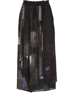 Y's Yohji Yamamoto Oversized Drawstring Trousers - Black