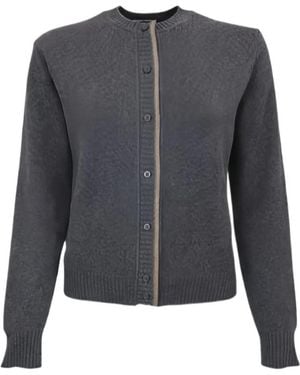 Fabiana Filippi Buttoned-Front Cardigan - Grey