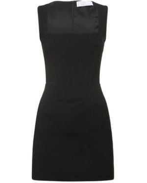 GIUSEPPE DI MORABITO Cady Envers Satin Mini Dress - Black