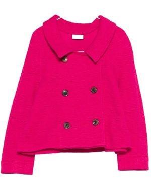 Dries Van Noten Huvia Double-Breasted Jacket - Pink