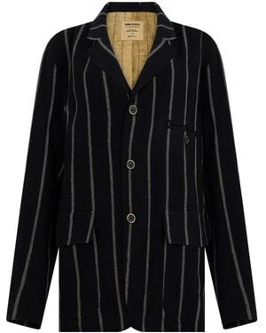 Uma Wang Striped Blazer - Black