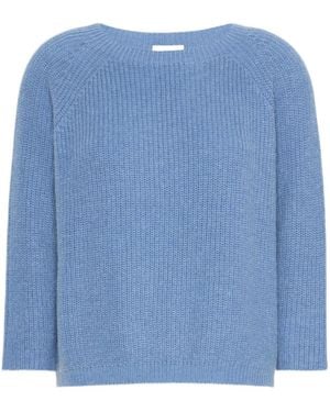 Weekend by Maxmara Mohair Blend Knit Sweater - Blue