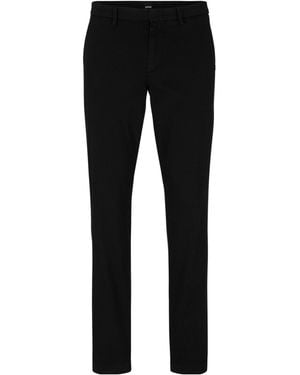BOSS Slimfit Tapered Chino Pants - Black