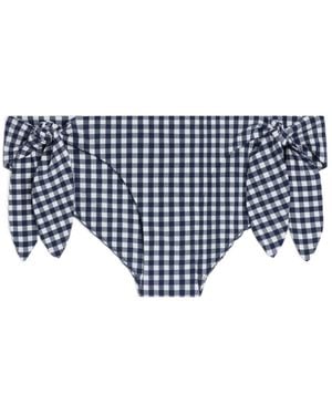 Celine Plaid Swim Trunks - Blue